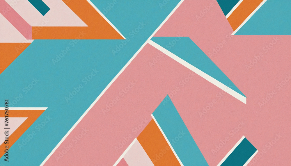 Geometric arrows with riso print effect. Graphic element for flyer, wallpaper, poster. Graphic element. Vintage decoration of 70s 80s, 90s. Aesthetics of the risograph. Deep space surfaces Geometric arrows with riso print effect. Graphic element for flyer, wallpaper, poster. Graphic element. Vintage decoration of 70s 80s, 90s. Aesthetics of the risograph. Deep space surfaces