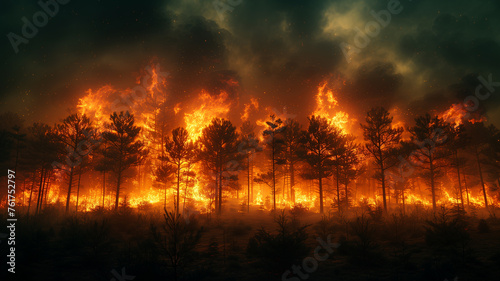 Uncontrollable blazes: forests devastated, a looming catastrophe on a global scale.