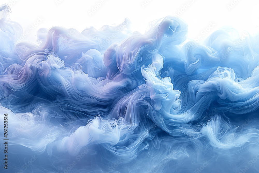 Background of large cloud of blue smoke, which creates a sense of mystery and intrigue. The smoke is billowing and swirling, giving the impression of a powerful force at work