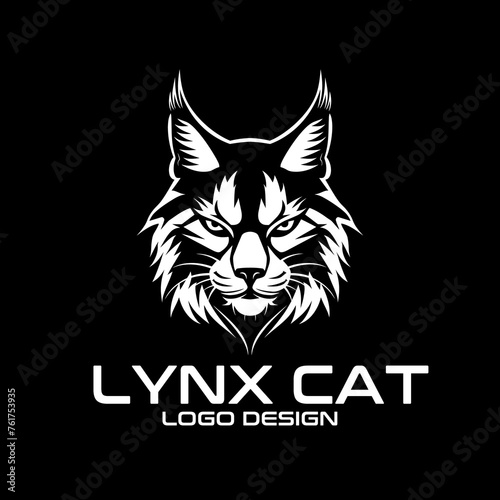Lynx Cat Vector Logo Design