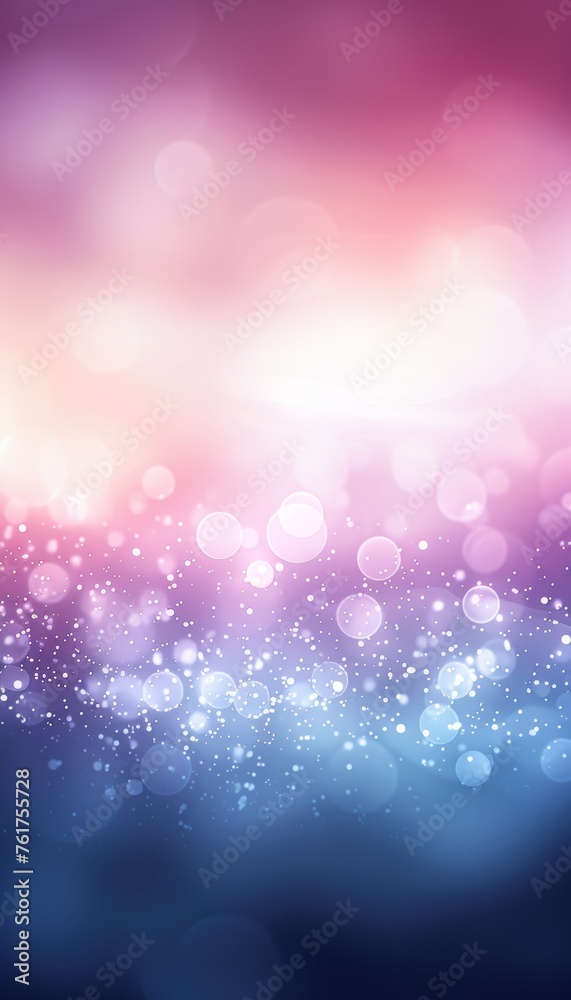 Soft delicate bokeh background in dusky violet, powder blue, and silver gray colors