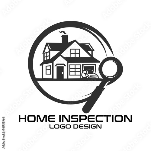 Home Inspection Vector Logo Design