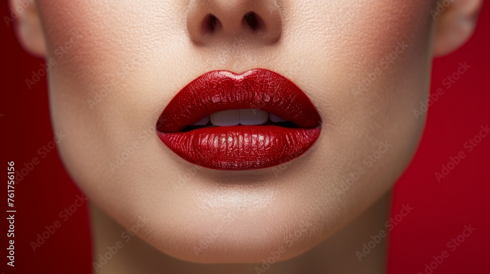 Obraz premium Lipstick Create a lip look that is as bold and vibrant as your personality with a high-pigment lipstick