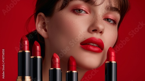 Lipstick Explore a range of shades, from classic reds to eccentric blues, for every mood and occasion