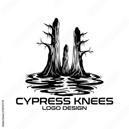 Cypress Knees Vector Logo Design