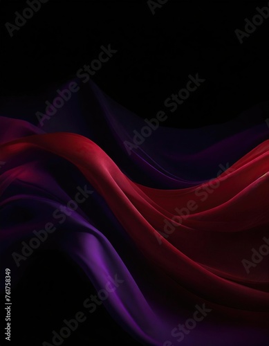  Abstract Background with 3D Wave Gradient Silk Fabri photo