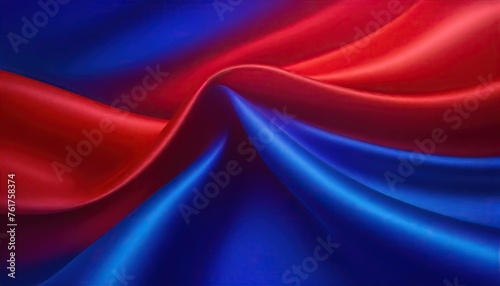  Abstract Background with 3D Wave Gradient Silk Fabri photo