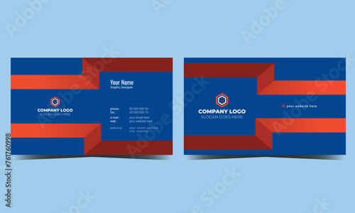 creative modern name card and business card template
