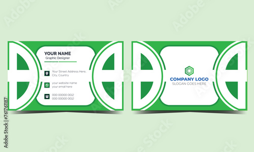 creative modern name card and business card template