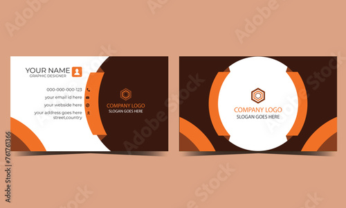 creative modern name card and business card template