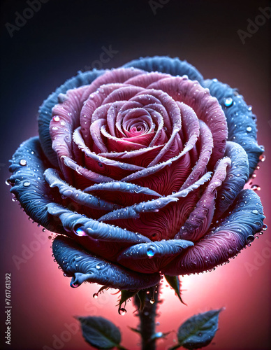 Various strands are woven into a rose.