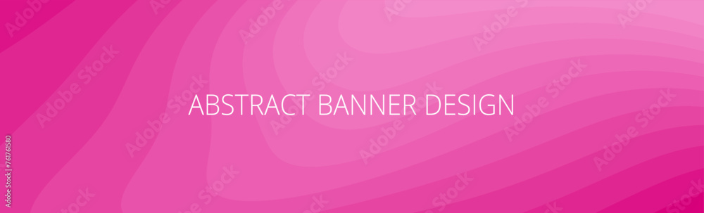 Pink abstract banner with sharp wavy lines and gradient transition, dynamic fluid shape. Background template
