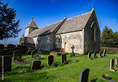Saint Mary Magdalene church in the village of Boddington near Cheltenham Gloucestershire UK photo