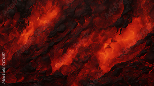 Molten Lava Flow Textured Background