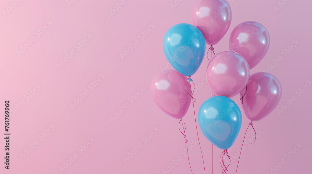 pink and blue balloons pink and blue balloons