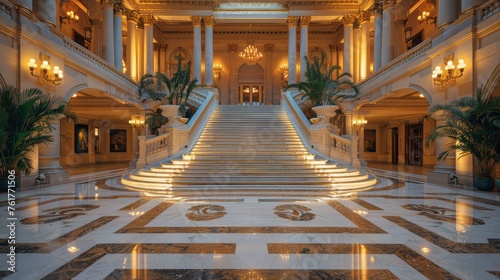 Grand Building With Numerous Stairs