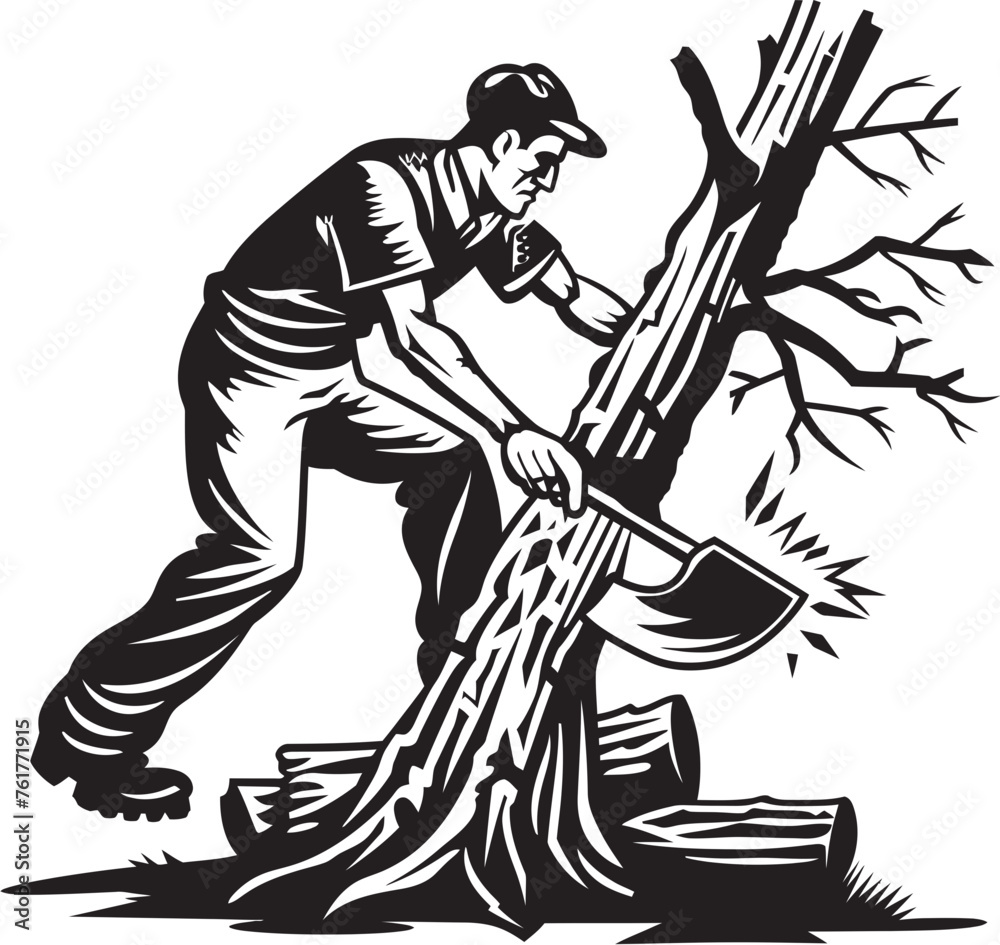 Timber Titan Logo Design Lumberjack Legacy Icon Timber Titan Logo Design Lumberjack Legacy Icon