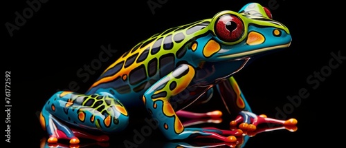 The Colorful Frog's Pose