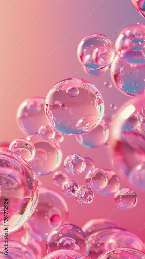 Colorful soup bubbles background Colorful soup bubbles background
