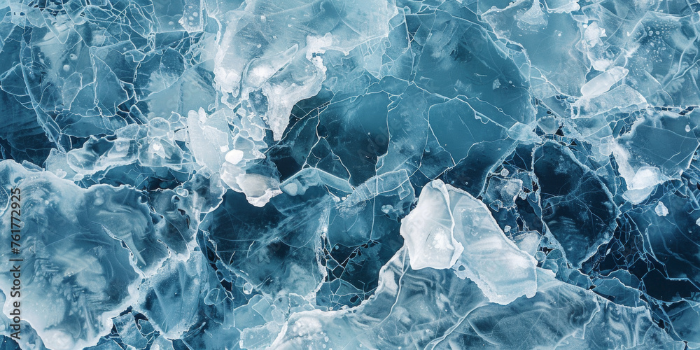 Arctic ice landscape above frozen water and snow texture Arctic ice landscape above frozen water and snow texture