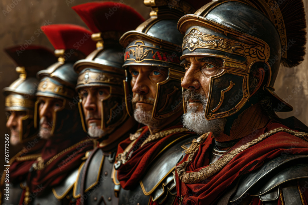 Ancient Guardians. Roman Soldiers in Traditional Armor