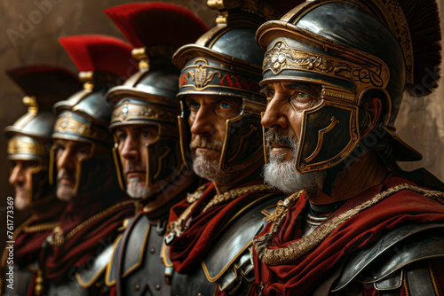 Ancient Guardians. Roman Soldiers in Traditional Armor