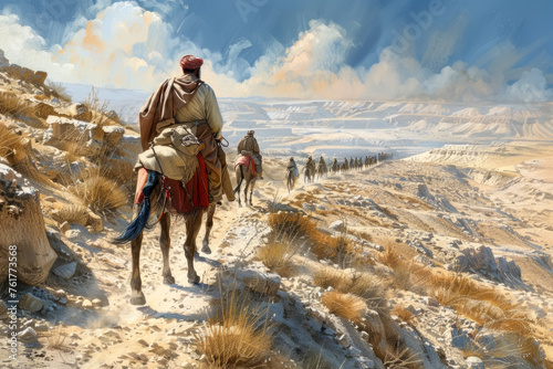 Entering the Promised Land, A Biblical Journey's End - Illustration