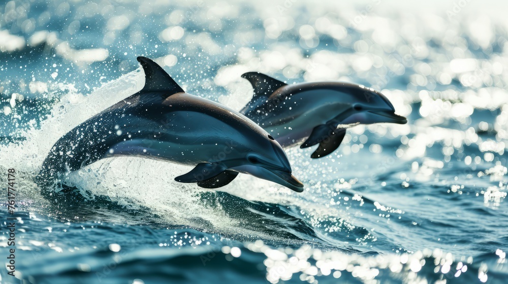 Obraz premium dolphin in the water