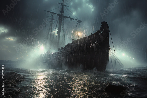 The Ark of Salvation. Noah's Vessel in the Storm