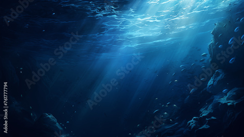 Deep Sea Dreamscape with Sunlight Filtering Through © heroimage.io