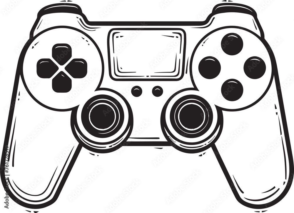 GameGrid Modern Controller Design VirtualVoyage Vector Gaming Emblem