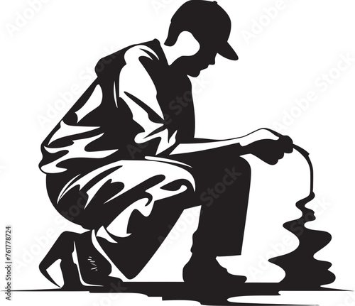 TagTactician Genius Vector Graffiti Symbol UrbanExpression Guru Black Logo Design Icon