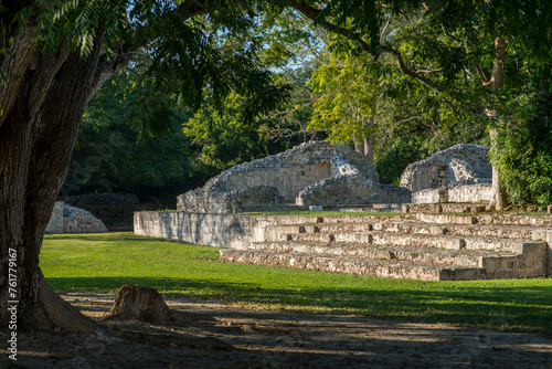 Antigua ciudad maya de Edzná, Campeche, México.