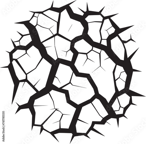 Inked Shatter Hand Drawn Logo Design Broken Inklines Black Logo Design Icon