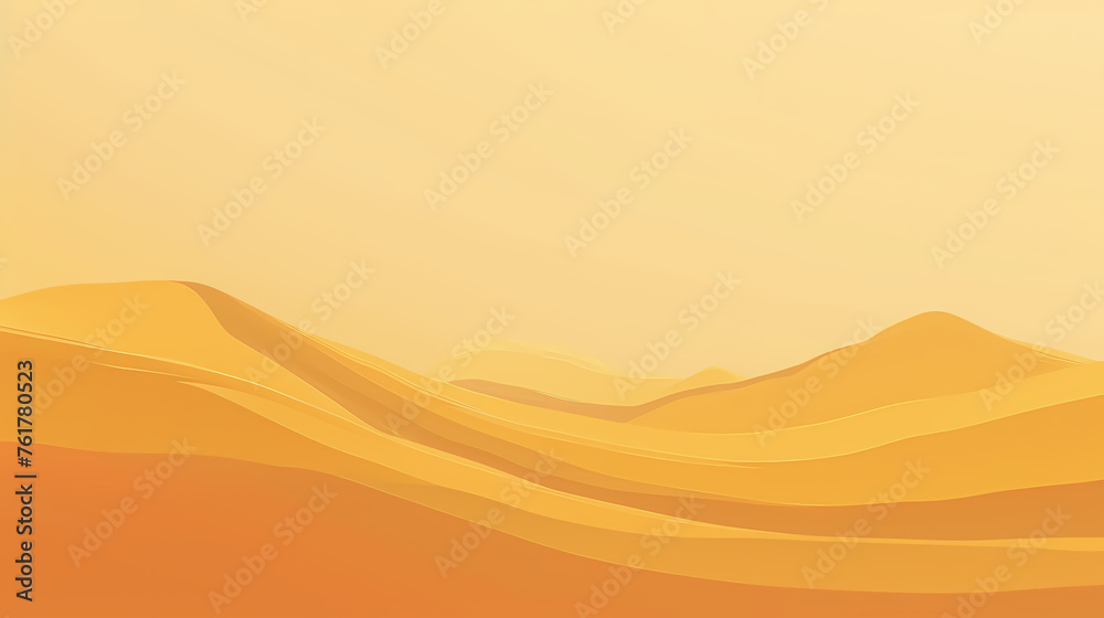 sand dunes in the desert illustration