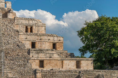 Antigua ciudad Maya de Edzná, en Campeche, México.