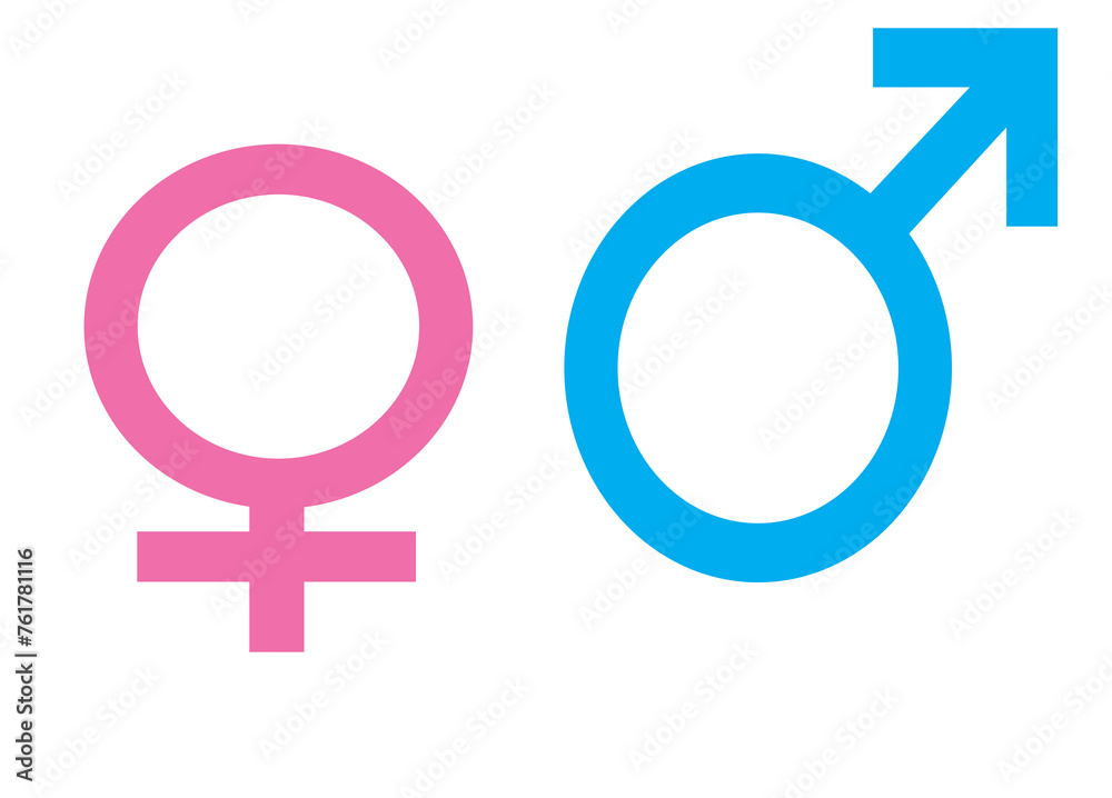 Male and female signs Male and female signs