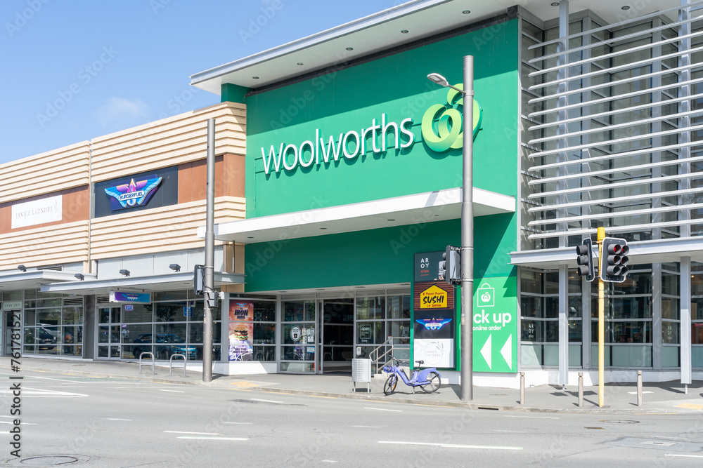 Wellington, New Zealand February 10, 2024 A Woolworths supermarket