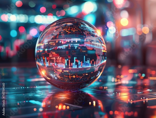 Futuristic Financial Data Through Crystal Ball Perspective