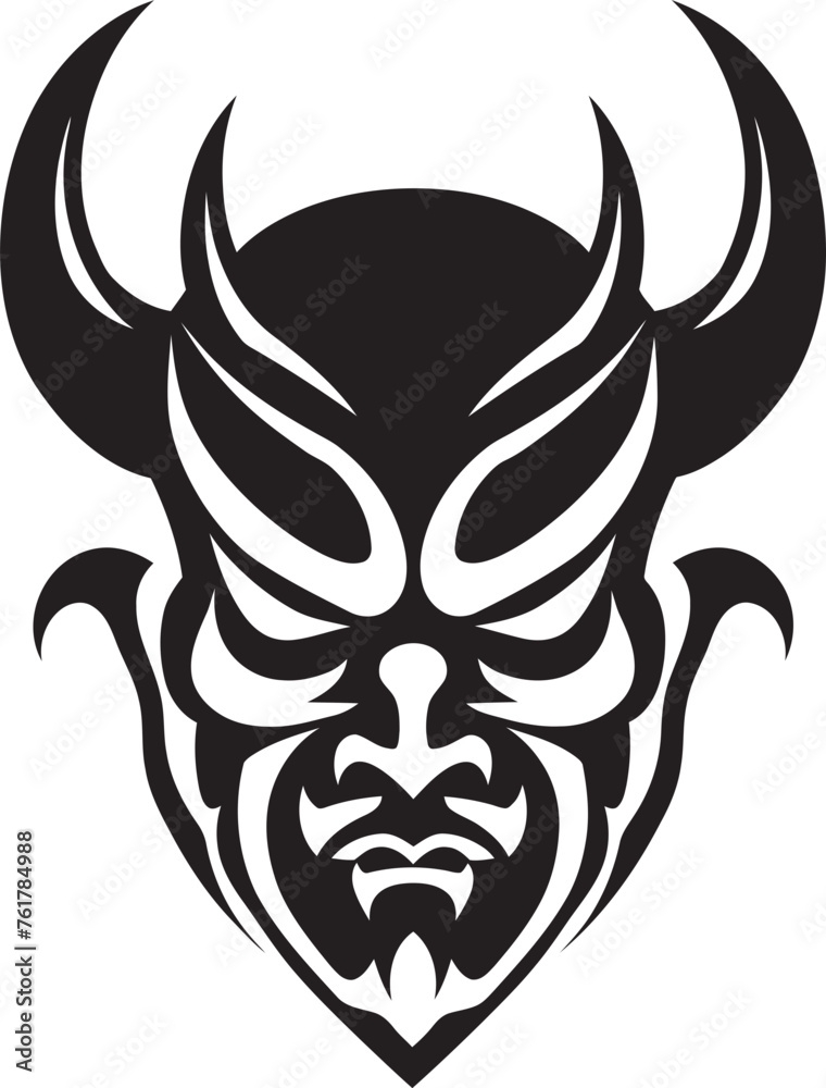 Haunting Onryo Hand Drawn Symbol for Haunting Oni Oni Ominous Vector Logo Design for Vengeful Spirit Icon Haunting Onryo Hand Drawn Symbol for Haunting Oni Oni Ominous Vector Logo Design for Vengeful Spirit Icon