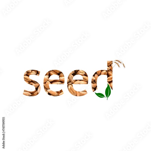 word made of seed beautiful 