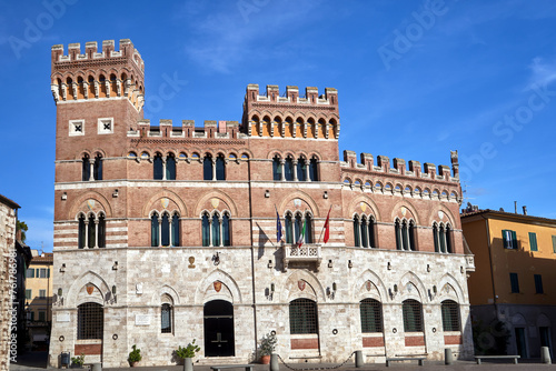 Towers of a renaissance castle in the city of Grosseto