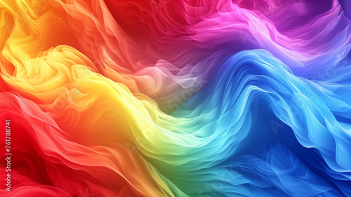 Abstract Wave of Gradient Colors.