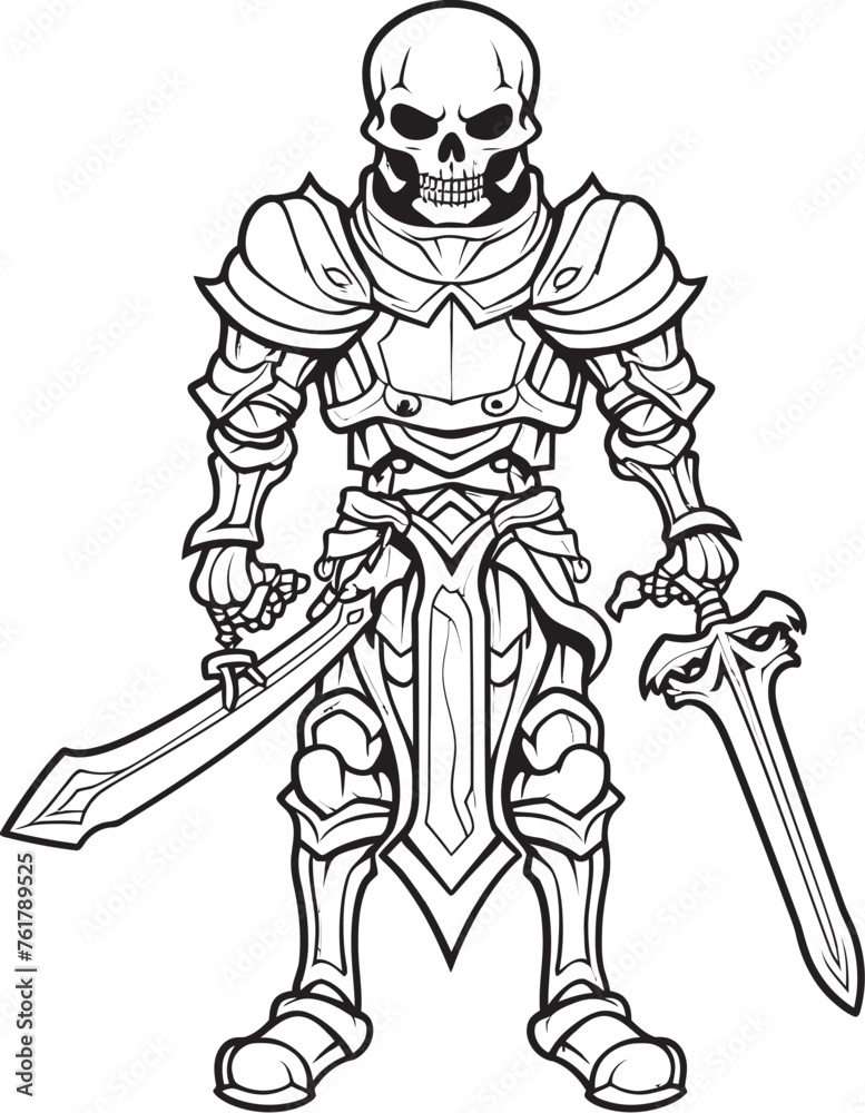 Shadowed Paladin Skeleton Knight Logo Design in Black Vector Spectral Defender Skeleton Knight Icon in Black Vector Shadowed Paladin Skeleton Knight Logo Design in Black Vector Spectral Defender Skeleton Knight Icon in Black Vector