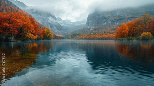 Mountain Lake Painting