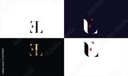 EL, LE,E , L, Abstract Letters Logo Monogram photo