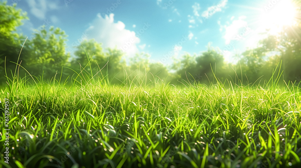 Fototapeta premium Grassy nature background