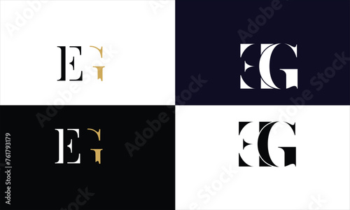 EG, GE, E, G, Abstract Letters Logo Monogram