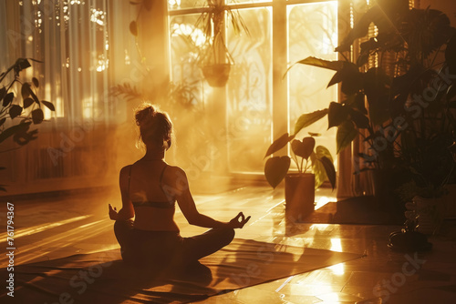 Serene Indoor Yoga Session