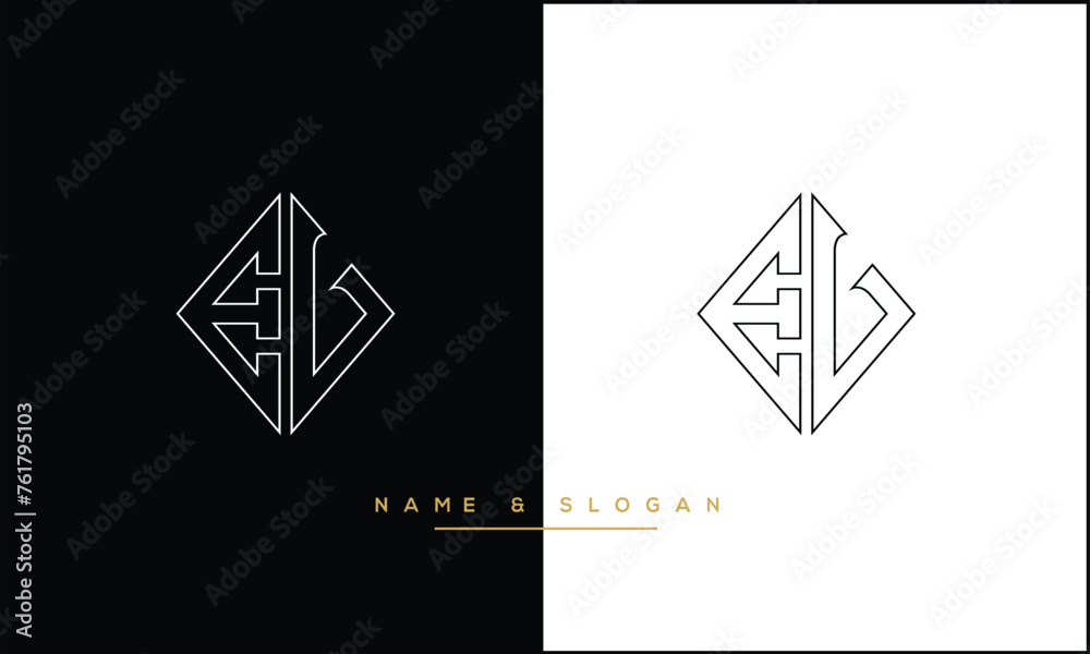 EV, VE, E, V, Abstract Letters Logo Monogram EV, VE, E, V, Abstract Letters Logo Monogram